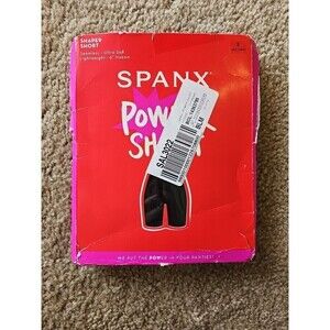 Spanx Women's Power Short Mid Thigh Shaper Short Black Size Small NEW $36